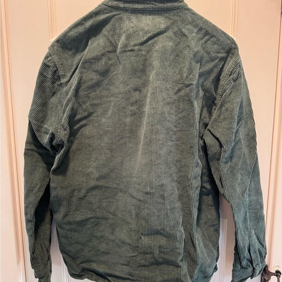 Abercrombie & Fitch green Corduroy Shirt Jacket - Picture 3 of 3